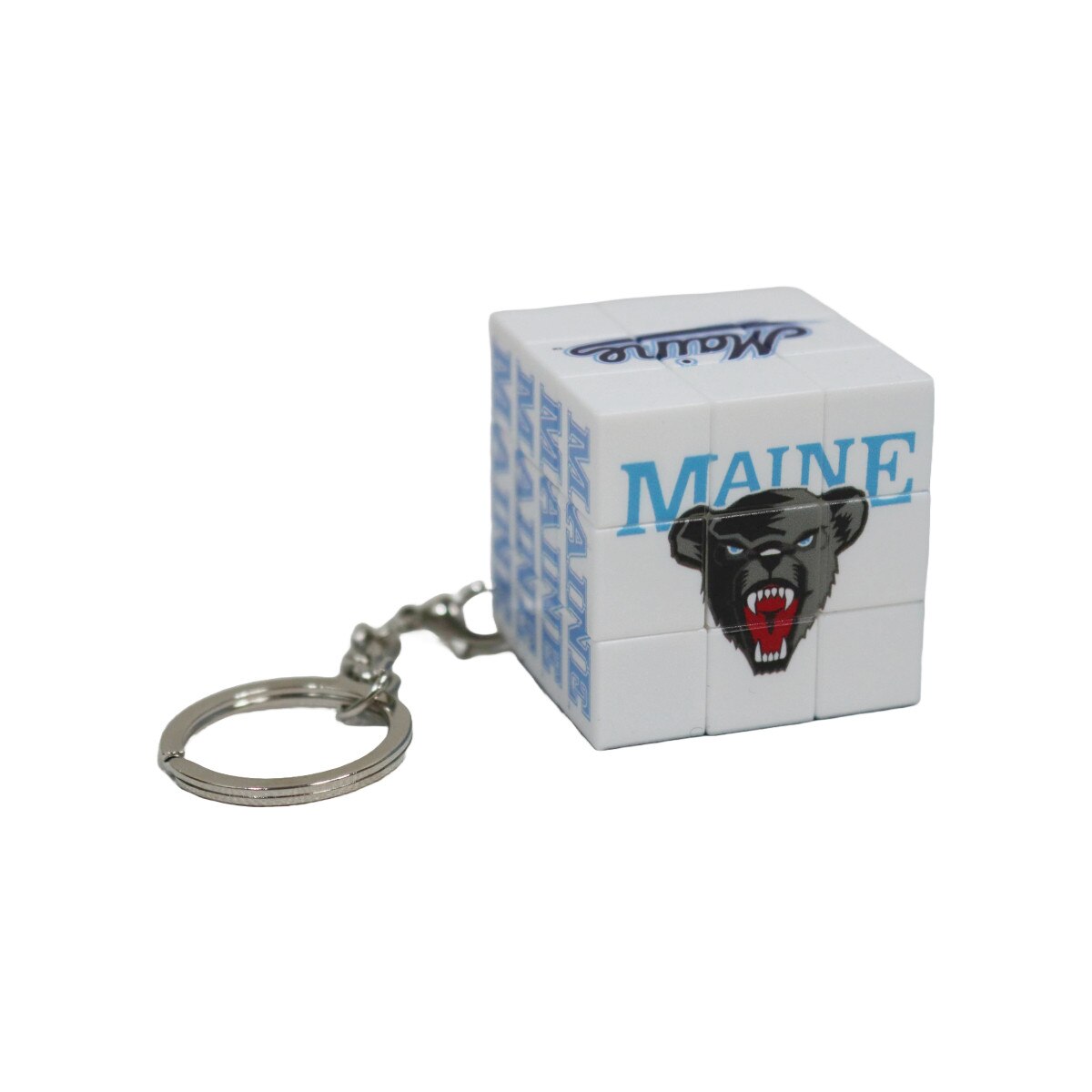 UMaine Logos Keychain Puzzle Cube